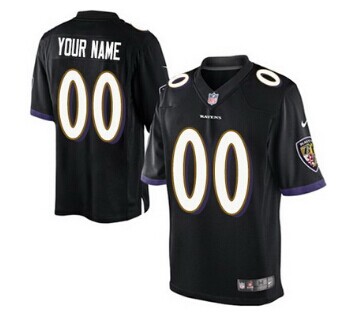 Personalized Baltimore Ravensized Black Game Jersey