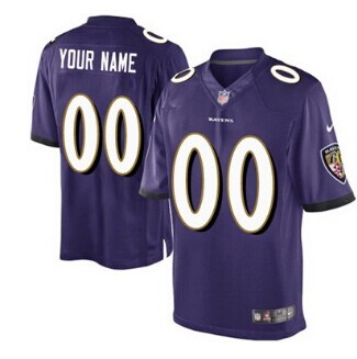 Personalized Baltimore Ravensized Purple Game Jersey
