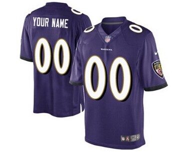 Personalized Baltimore Ravensized Purple Limited Jersey