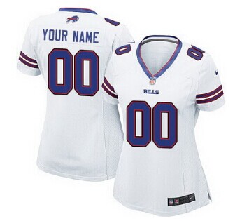 Personalized Women’s Buffalo Billsized White Jersey