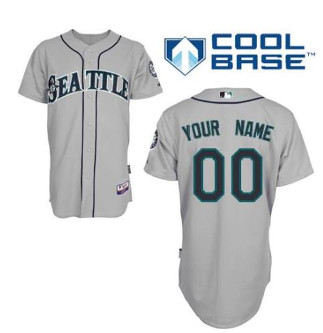 Personalized Customized Women Seattle Mariners Grey MLB Jersey