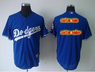 Personalized customized los angeles dodgers jersey Blue baseball jersey