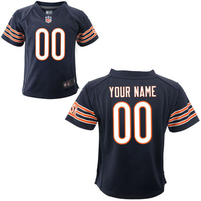 Personalized Toddlers Chicago Bears Infantized Game Team Color Jersey
