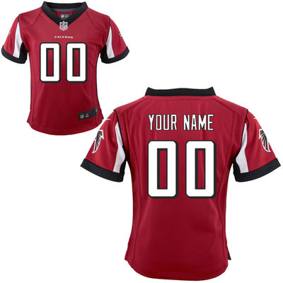 Personalized Toddlers Atlanta Falcons Infantized Game Team Color Jersey