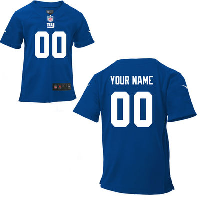 Personalized Toddlers New York Giants Infantized Game Team Color Jersey