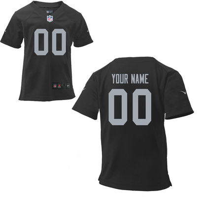 Personalized Toddlers Toddler Oakland Raidersized Team Color Game Jersey