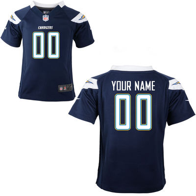 Personalized Toddlers San Diego Chargers Infantized Game Team Color Jersey