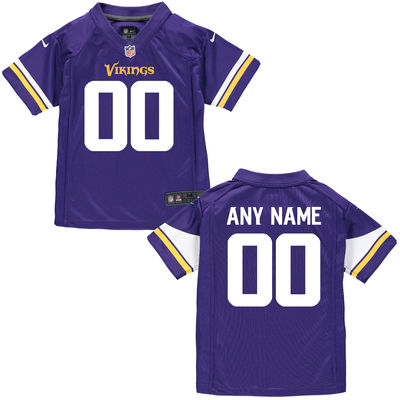 Personalized Toddlers Toddler Minnesota Vikingsized Team Color Game Jersey