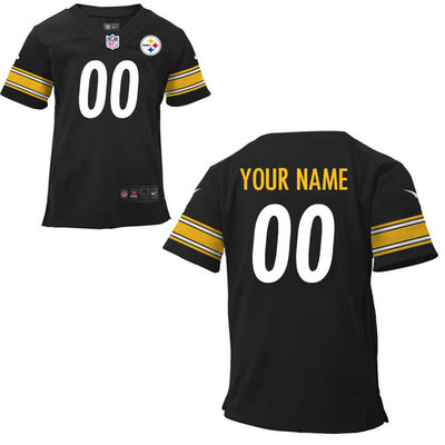 Personalized Toddlers Pittsburgh Steelers Infantized Game Team Color Jersey
