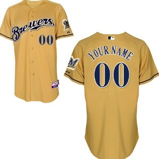 Personalized Youth’s Milwaukee Brewersized Yellow Jersey