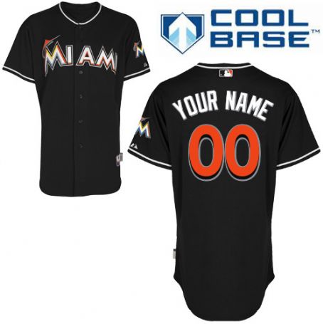 Personalized Youth’s Miami Marlins Blackized Jersey