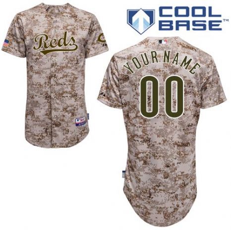 Personalized Youth’s Cincinnati Reds Alternate Camoized Jersey