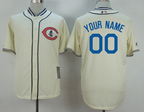 Personalized Youth’s Chicago Cubsized 1929 Turn Back The Clock Cream Jersey