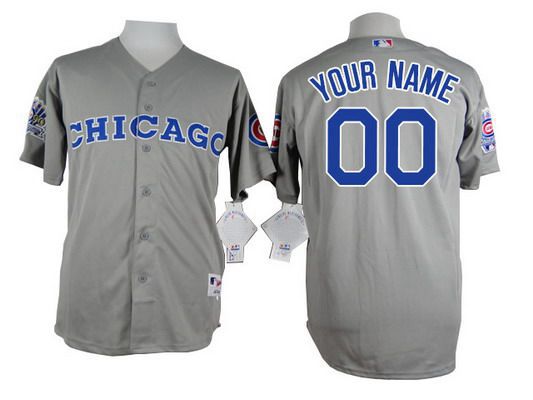 Personalized Youth’s Chicago Cubsized 1990 Turn Back The Clock Gray Jersey W1990 All-Star Patch