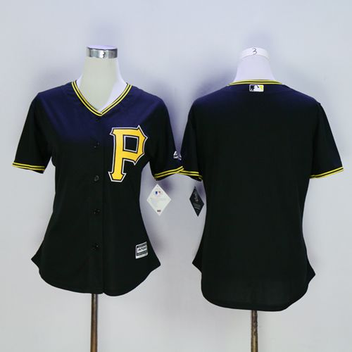 Personalized Women’s Piratesized Black Fashion Stitched MLB Jersey