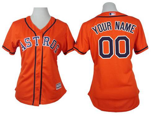 Personalized Women’s Houston Astrosized Orange Jersey