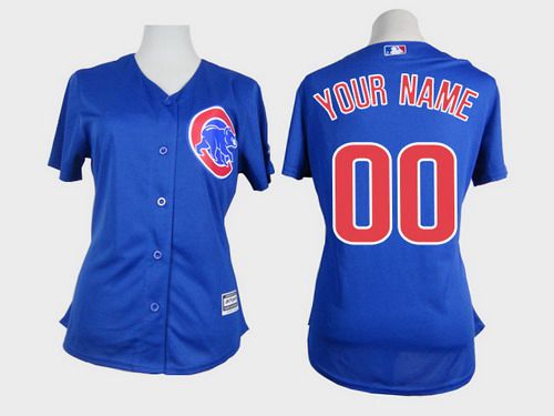 Personalized Women’s Chicago Cubsized Blue Jersey