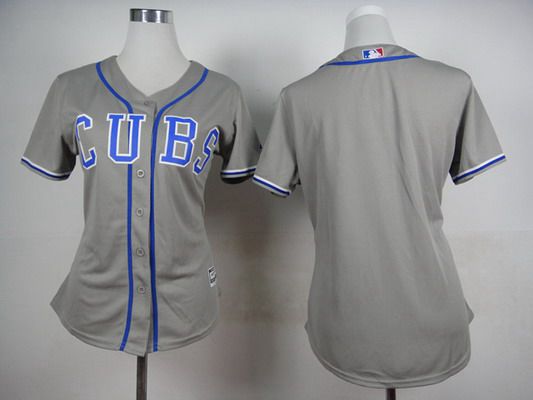 Personalized Women’s Chicago Cubsized Gray Jersey