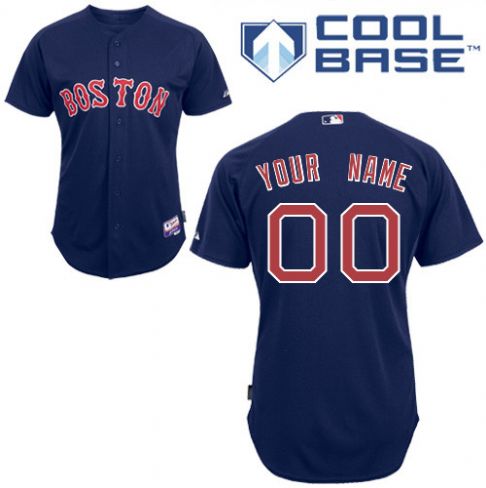 Personalized Women’s Boston Red Sox Navy Blueized Jersey