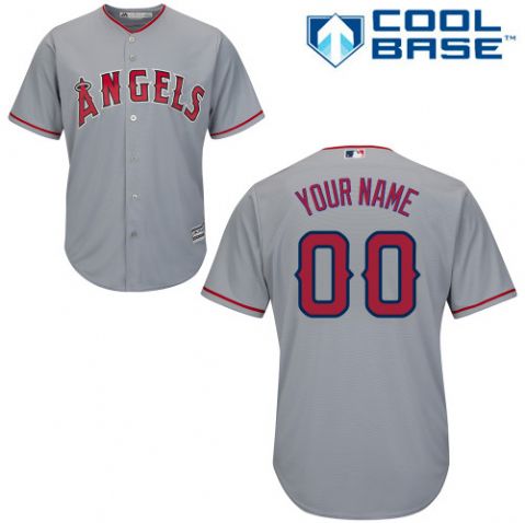 Personalized Men’s Los Angeles Angels Grayized Jersey