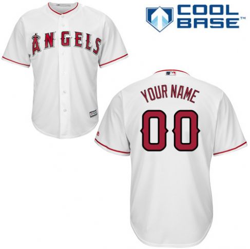 Personalized Men’s Los Angeles Angels Whiteized Jersey