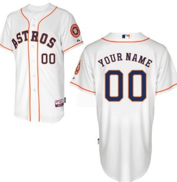 Personalized Men’s Houston Astrosized White Jersey