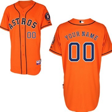 Personalized Men’s Houston Astrosized Orange Jersey