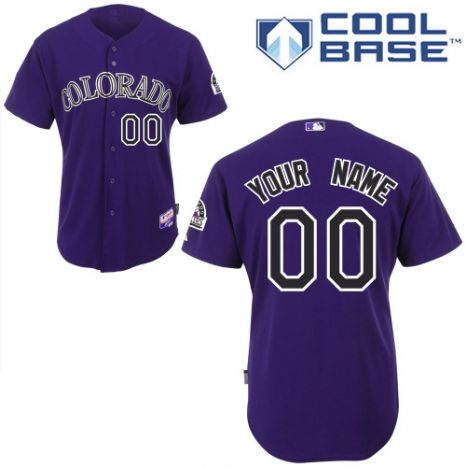 Personalized Men’s Colorado Rockies Purpleized Jersey