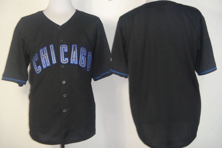 Personalized Men’s Chicago Cubsized 2012 Black Fashion Jersey