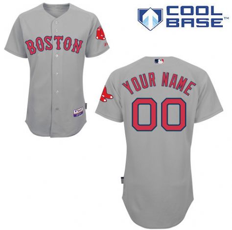 Personalized Men’s Boston Red Sox Grayized Jersey
