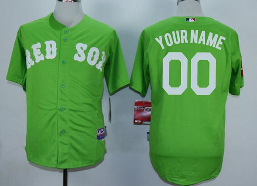 Personalized Men’s Boston Red Soxized Green MLB Cool Base Jersey