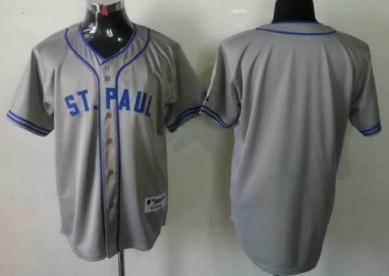 Personalized Men’s Minnesota Twinsized 1948 St. Paul Gray Jersey