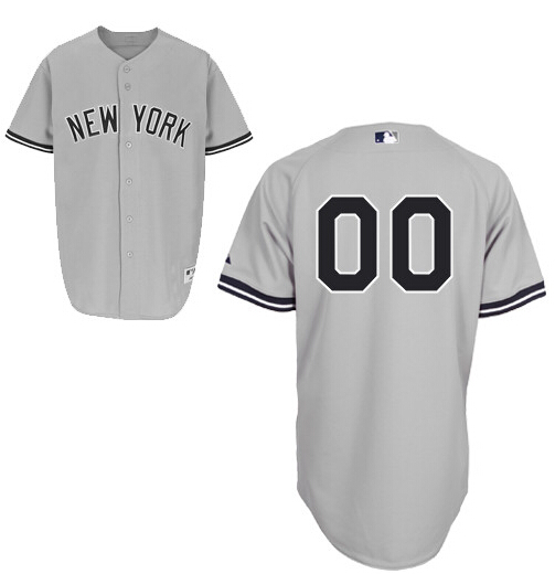Personalized Men’s New York Yankees Road Gray Authenticized Baseball Jersey