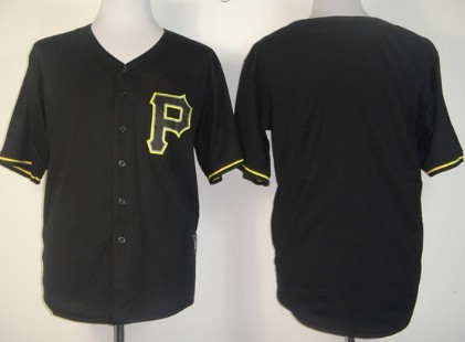 Personalized Men’s Pittsburgh Piratesized Black Fashion Jersey