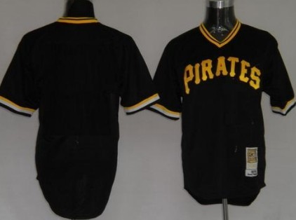 Personalized Men’s Pittsburgh Piratesized Black Throwback Jersey
