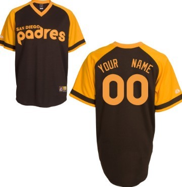 Personalized Men’s San Diego Padresized Coffee Jersey