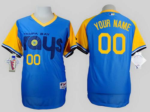 Personalized Men’s Tampa Bay Raysized 1988 Turn Back The Clock Blue Jersey