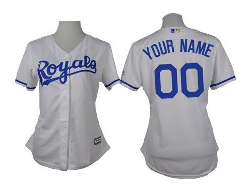 Personalized Women’s Kansas City Royalsized White Jersey