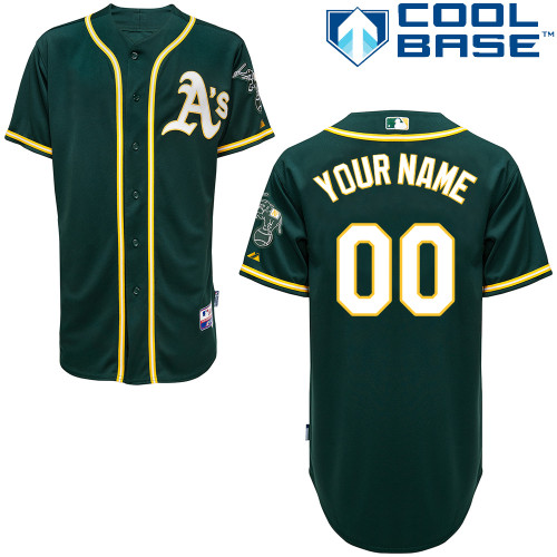 Personalized Women’s Oakland Athleticsized Green Jersey