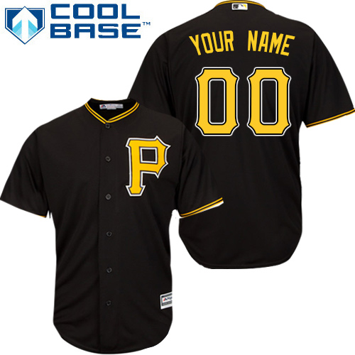Personalized Women’s Pittsburgh Pirates Blackized Authentic Stitched Jersey