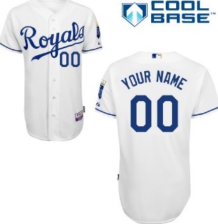 Personalized Youth Kansas City Royalsized White Jersey