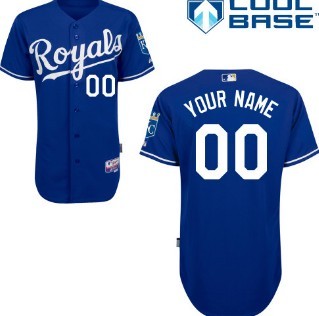 Personalized Youth Kansas City Royalsized Navy Blue Jersey