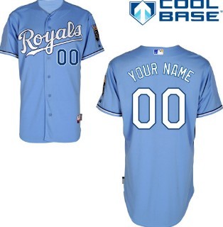 Personalized Youth Kansas City Royalsized Light Blue Jersey