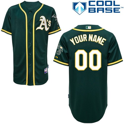 Personalized Youth Oakland Athleticsized Green Jersey