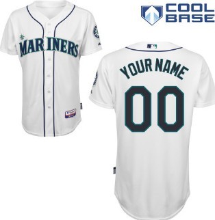 Personalized Youth Seattle Marinersized White Jersey