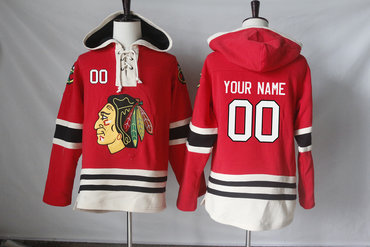 Personalized Blackhawks Redized All Stitched Hooded Sweatshirt