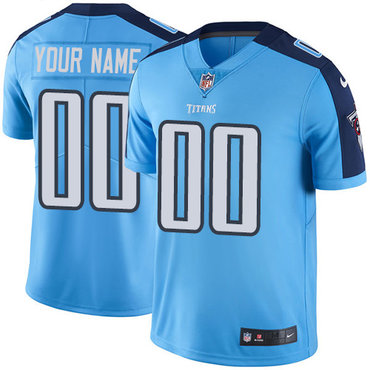 Personalized Titans Light Blue Men’sized Untouchable Player Limited Jersey