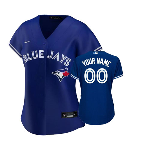 Personalized Custom Women’s Toronto Blue Jays Cool Base Jerseys Royal Royal