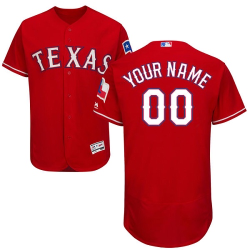 Personalized Texas Rangers Red Men’sized Flexbase Jersey