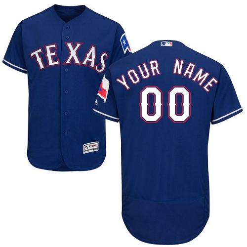 Personalized Texas Rangers Blue Men’sized Flexbase Jersey